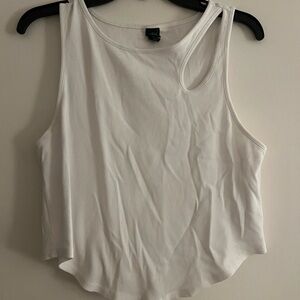 Wild Fable White Cut Out Tank Top